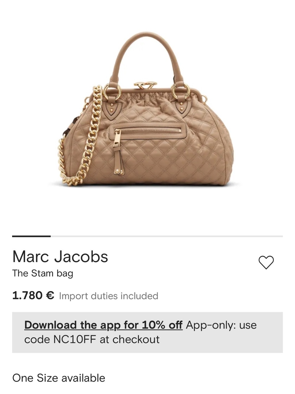 Marc Jacob’s Stam bag